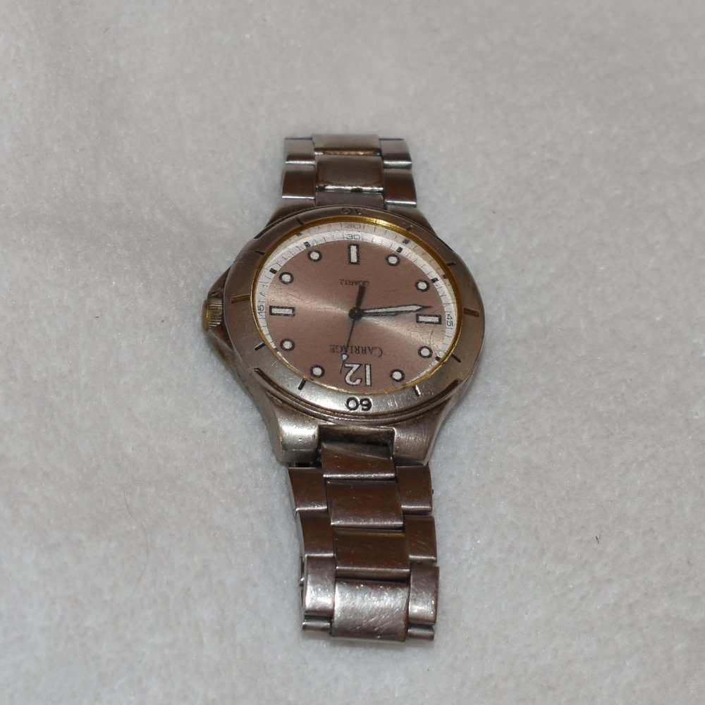 Vintage Timex Carriage Quartz Watch Silver/Silver - Picture 10 of 13